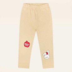 mollimelli 童款蘋果兔子圖案長褲