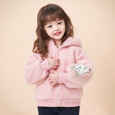 JELISPOON 童款毛絨絨小熊連帽羊毛外套