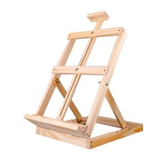 原木桌上型畫架
