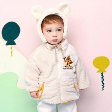 milk mile 童款雙面毛絨外套