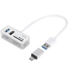 UNiCORN USB A+TYPE-C轉接頭USB 3.0 Hub轉接線集線器, TH-500CR, 混合顏色