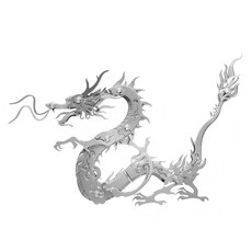 soonZAM 鋼現實銀3D塑料型62 Phoenix Hwaryong, 1個