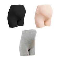 조이멀티 실키 레이스 임산부 3부 속반바지 무지 3종 세트