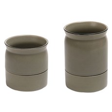 Dailylike Milky 瀝水餐具筒組, 可可, 1套