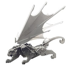 睡鋼現實銀 3D DIY 塑料模型 21 墮落天使獅子, 1個