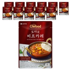 쉐푸드 토마토 비프카레, 170g, 12개