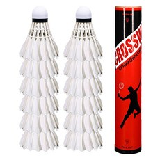 高彈性休閒羽毛球 Y611 12入, 白色的, 1組