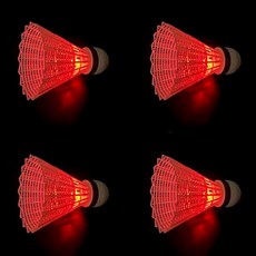 Melatri LED燈羽毛球球拍, 4個, 1件, 粉色的