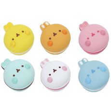 Molang 甜點馬卡龍公仔6件組 隨機出貨, 1套