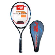 DHS Lion Power Swing 單人初學者訓練網球拍 HY180, 藍黑