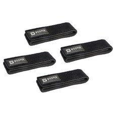 BOOMS FISHING RS33 釣竿束帶 4件組, 黑色