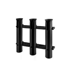 BOOMS FISHING T B1 3孔釣竿架, 黑色