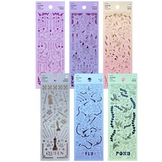 ICONIC 閃光線去除劑密封貼紙6種, 1套, 混合顏色