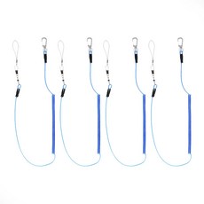 BOOMS FISHING T072 登山扣彈簧繩, 4個, 藍色