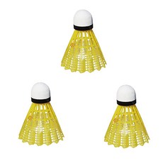 羽毛球練習曲YUDIAN300 3p, 3入, 1組, 黃色