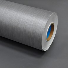 현대필름 생활방수 접착식 금속메탈시트지, METALS737헤어라인라이트실버, 폭 123cm x 길이 2m