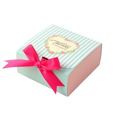 Tree Lovesome 蝴蝶結禮物盒 11.5cm, 10個, 薄荷綠