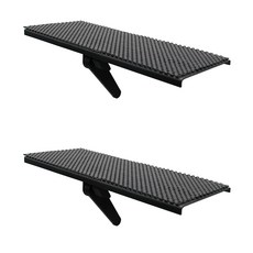 LDLMOUNT LD L卡口電視機頂盒路由器條形音箱支架APL-S300, 黑色, 2個