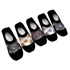 color match 女性用 Monodusty 防滑透明隱形襪 5雙組