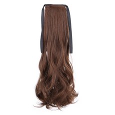 零利潤商城 波浪馬尾假髮 綁帶式 60cm, 1個, 10 淺棕色