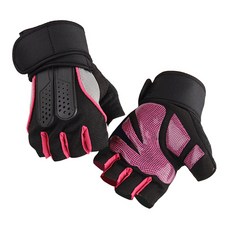 리젠스 헬스 트레이닝 글러브 남녀 스포츠 2중밴드장갑, 핑크