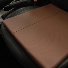 VIP 皮革記憶棉坐墊, 深棕色, 1個