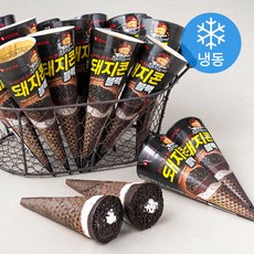 롯데웰푸드 돼지콘 블랙 아이스밀크 (냉동), 160ml, 1개입, 24개