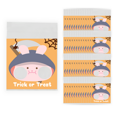 도나앤데코 할로윈 포장 비닐 opp 접착 봉투 100p, 토끼 오렌지, 1개