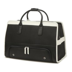 優質經典彩色配色亮點輕量優質波士頓包, 黑色