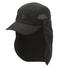 優質經典網眼混紡遮陽帽, 黑色