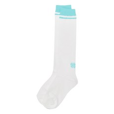 LONDON GOLF彩色亮點紗優質及膝襪, 藍色