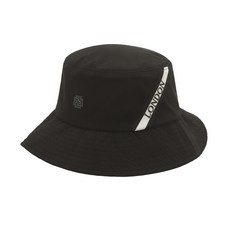 男士 LONDON LIFE 標誌線點彈簧帽, 黑色