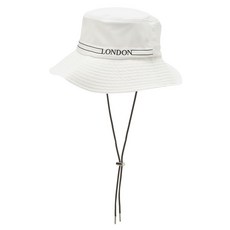 LONDON LIFE Logo 線條點綴漁夫帽, 白色