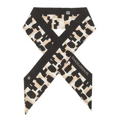 DAKS 新款高級季節圖案高級真絲圍巾, 綠色