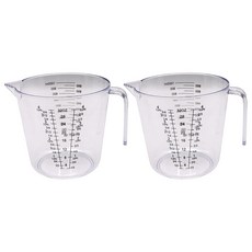 E-Home Baking 刻度量杯 2入, 混合顏色, 1000ml