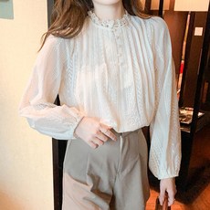 Paperments Bollien 蕾絲辦公室上衣 02476