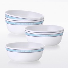 pyrex 牛奶玻璃餐碗, 美式餐廳款, 6入
