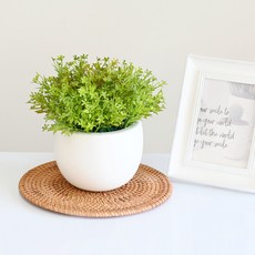 도시정원 조화 메이플 원형 화단 꽃화분, 혼합색상, 1개