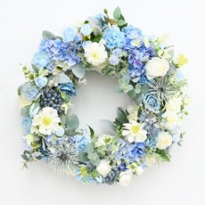 Garden in the City 大型室內裝飾花環, 藍色