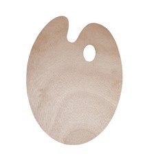 My Daily原木美術顏料調色板木質橢圓形 30*40cm, 1個