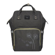 蒲公英刺繡尿布包, 灰色
