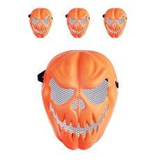 indigoshop 萬聖節骷髏面具, 4個, 朱黃色