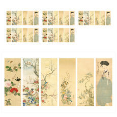 indi.k 美麗韓國傳統民畫材料包標籤 6件組, 10套, 混合色