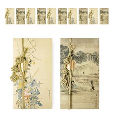 indi.k 花與美女民畫紅包袋 + 銀河結繩組, 混色, 6組