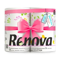 Renova Berry Rose廁用捲筒衛生紙 18.4m, 4捲, 1袋