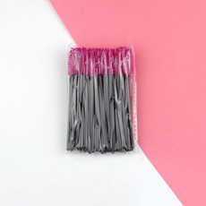 주앙오브제 라이트 미니속눈썹브러쉬, 04 블랙로드 로즈 레드, 25개