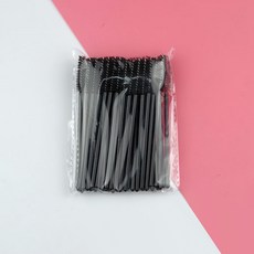 주앙오브제 라이트 미니속눈썹브러쉬, 02 검은색, 25개