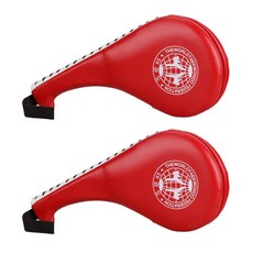 練習用跆拳道踢腿墊 2入, 紅色
