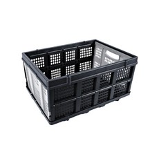 KOKIRI LIVING 可折疊多用途智慧收納箱 60L, 黑色 + 灰色, 1個