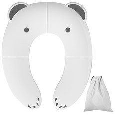 Birdsia Bear 便攜式折疊嬰兒便盆罩 + 袋, 混色